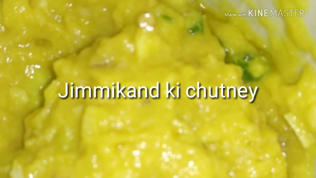 Jimmikand ki mazedaar chutney (elephant yam chutney)