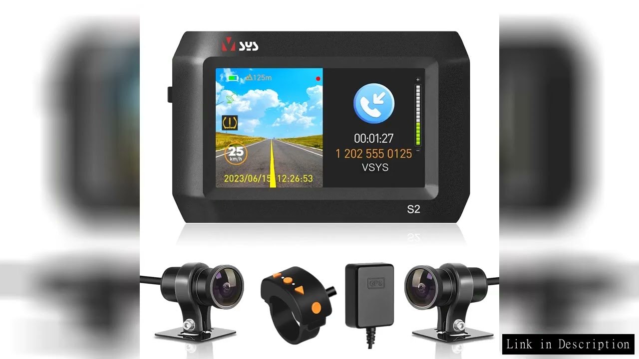 VSYS S2 S2F S2L Dual 1080P Motorcycle DVR Dash Cam SONY Starvis TPMS Parking Mode Waterproof Motorcy