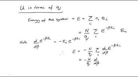 Lecture 16-Part 01_Energy and Entropy in Terms of the Partition Function, and the value of Beta