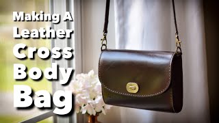 How To Make A Leather Cross Body Bag From Start To Finish - Leather Craft screenshot 4