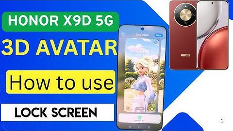 HONOR X9d 5G Tips & Tricks – 3D Avatar Lock Screen Settings #honorx9d5g