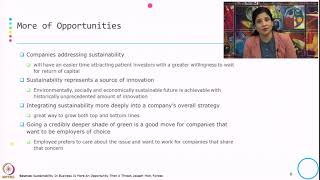Week 4-Lecture 29 : Risks and Opportunities