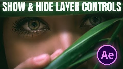 After Effects : How To Show & Hide Layer Controls