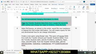 Exp19_Access_App_CapAssessment - Transfer Student Advising 1.2 | Transfer Student Advising 1.2