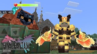 Ifrit Axe Combat Test - Aeon Fantasy Addon MCPE 1.20