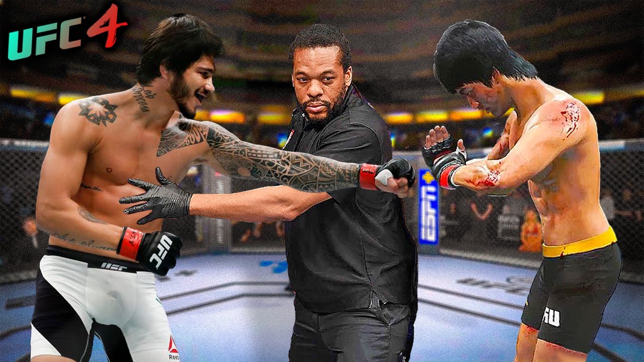 Bruce Lee vs. Erick Silva Brazilian JiuJitsu (EA sports UFC 4) YouTube