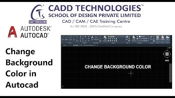Change Background Color in Autocad