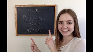 Week 5 Distance Learning: Math Problems of the Week