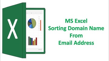 MS Excel -  Sort Emails By their Domain name. || SVM Bench