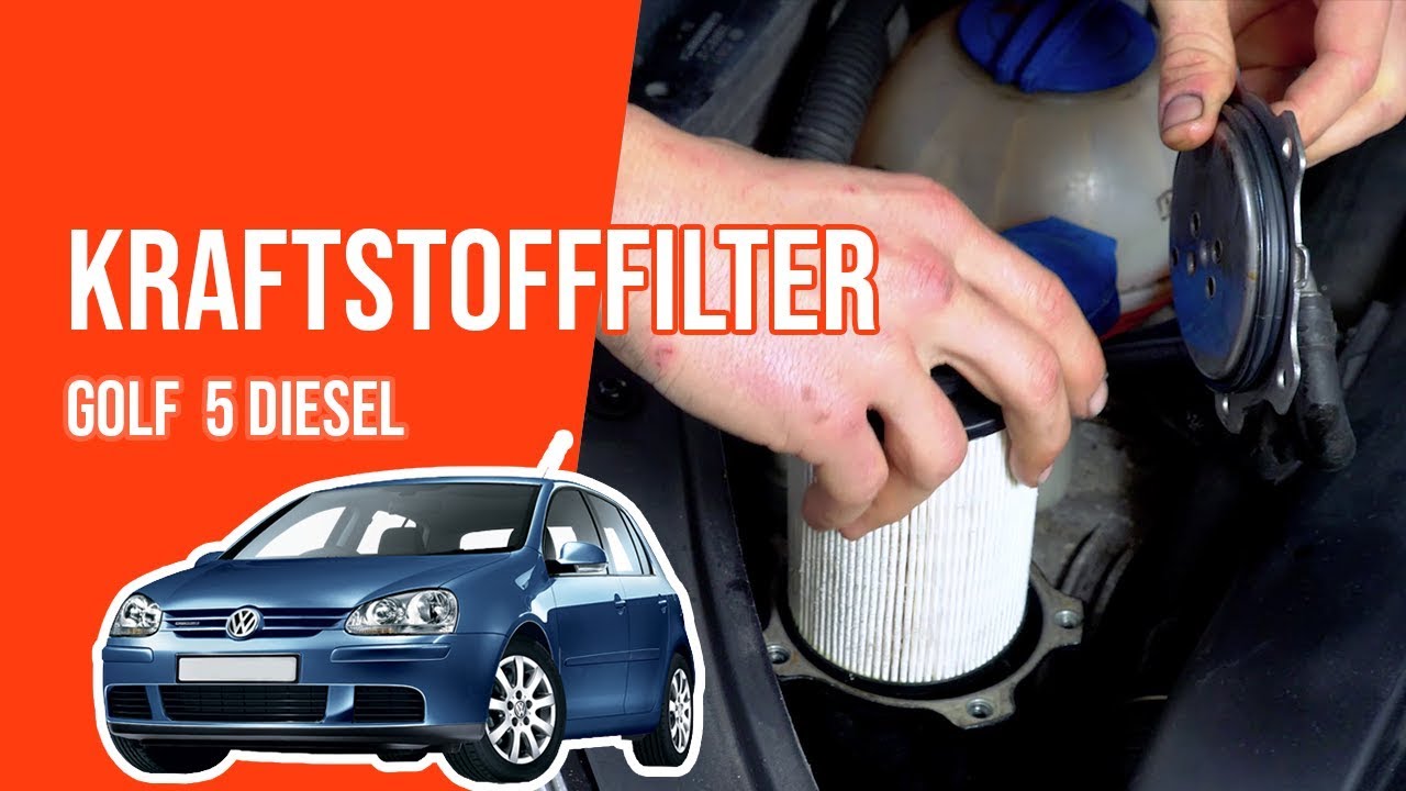 Wie GOLF 5 1.9 TDI Kraftstofffilter wechseln ⛽ - YouTube
