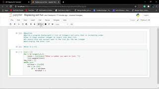 Question 21:- How to sort any list in python without sort function | CS BEGINNER | |2020|