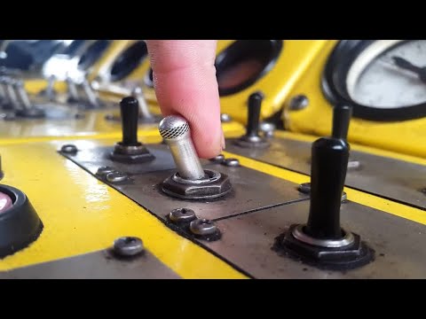 Turn On The Toggle Switch Stock Video