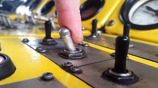 Turn On The Toggle Switch Stock Video