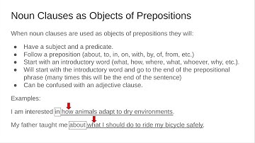 Noun Clauses as Objects of Prepositions Grammar 8.10 - Google Slides