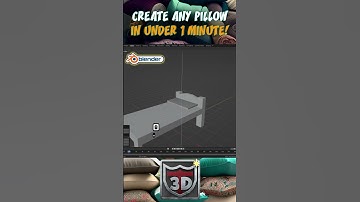 🔥 Create Any Pillow in Blender in Under 1 Minute 🔥 3D Tudor #shorts #3d #blender