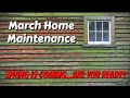 March Home Maintenance Guide and Checklist