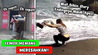 Cewe Sungguh Meresahkan..!! Deretan Aksi Kocak Cewek Bikin Tepok Jidat - Part 4