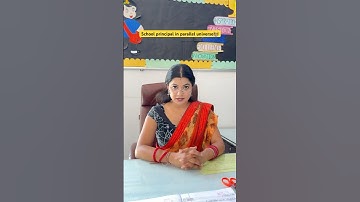 School principal in parallel universe 👩‍🏫 #shorts #ytshorts #sejalgabashorts #teacher