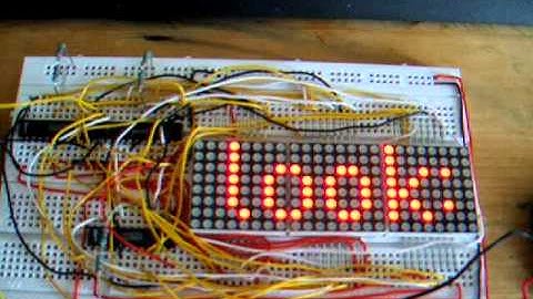 Demonstration of Arduino Dot-Matrix library with 24x8 LED matrix