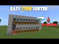 EASIEST *NEW* COPPER GOLEM ITEM SORTER Tutorial In Minecraft Bedrock 1.21+ | Minecraft Copper Age
