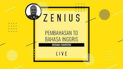 LIVE Pembahasan TO SBMPTN Bahasa Inggris Zenius Club - Durasi: 1.33.07. LIVE Pembahasan TO SBMPTN Bahasa Inggris Zenius Club - Durasi: 1.33.07.
