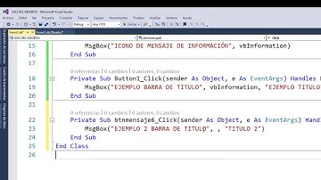 USO DEL MSGBOX EN VISUAL BASIC NET