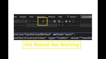 Hot Reload Not Working On .NET Project | Visual Studio 22