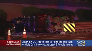 At Least 2 People Injured In Multi-Vehicle Crash On US Route 130 In Pennsauken Township