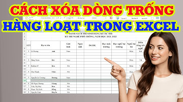 Cách xóa dòng trống trong Excel hàng loạt siêu nhanh