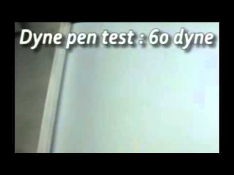 Intrface RF Plasma Treatement - Dyne Test on Cover Glass