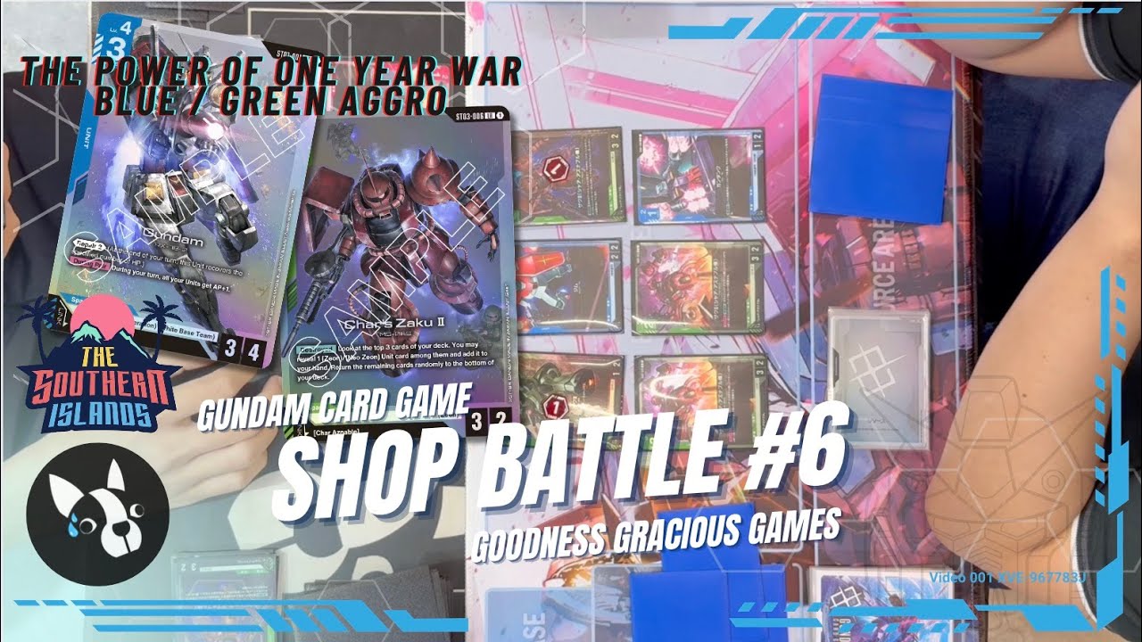 Карточная игра Gundam | Сине-зелёная война на один год, агро BDIF! | GD01 Shop Battle #6