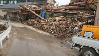 熊本豪雨　深い爪痕残る球磨村渡地区