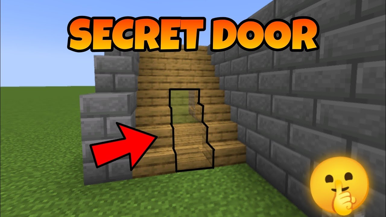 How to Make a Hidden Staircase Door in Minecraft | Easy [ Hindi ] - YouTube