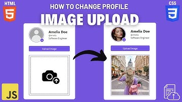 How to Upload Image in Website using HTML, CSS and JavaScript | Web Design Tutorial