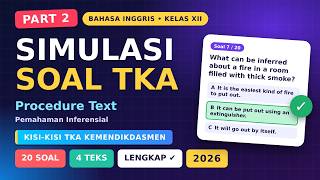 Siap TKA 2026? Latihan Procedure Text Sesuai Kisi-Kisi Kemendikdasmen