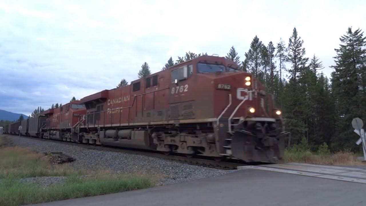 CLASSIC COAL TRAIN!!! CP 863 (Coal) West at Caithness,BC