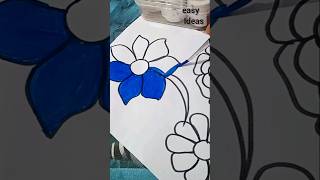 beautiful Flower Painting🎨 with Acrylic Colours 😍#painting #acrylicpainting #shortfeed#ytshorts#art