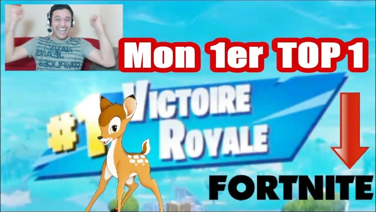 Mon 1er TOP 1 Solo a Fortnite ( Bambi au Sniper ) - YouTube