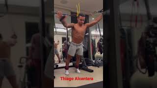 Thiago Alcantara In His Gym