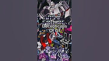 The Decepticons of G1 #transformers #shorts #edit #transformersg1 #megatron #starscream #decepticons