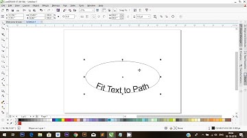 Fit Text to Path in Coreldraw x7