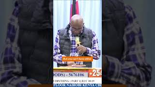 BISHOP MAYU ||   MONEY IS THE ANSWER OF EVERYTHING ||   PART 1   ECC 10: 19