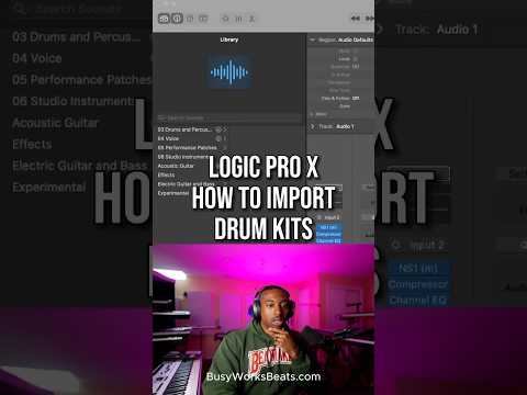 Logic Pro X - How to Import Drum Kits 🥁