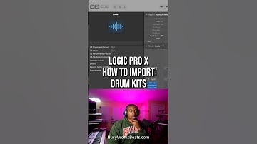 Logic Pro X - How to Import Drum Kits 🥁