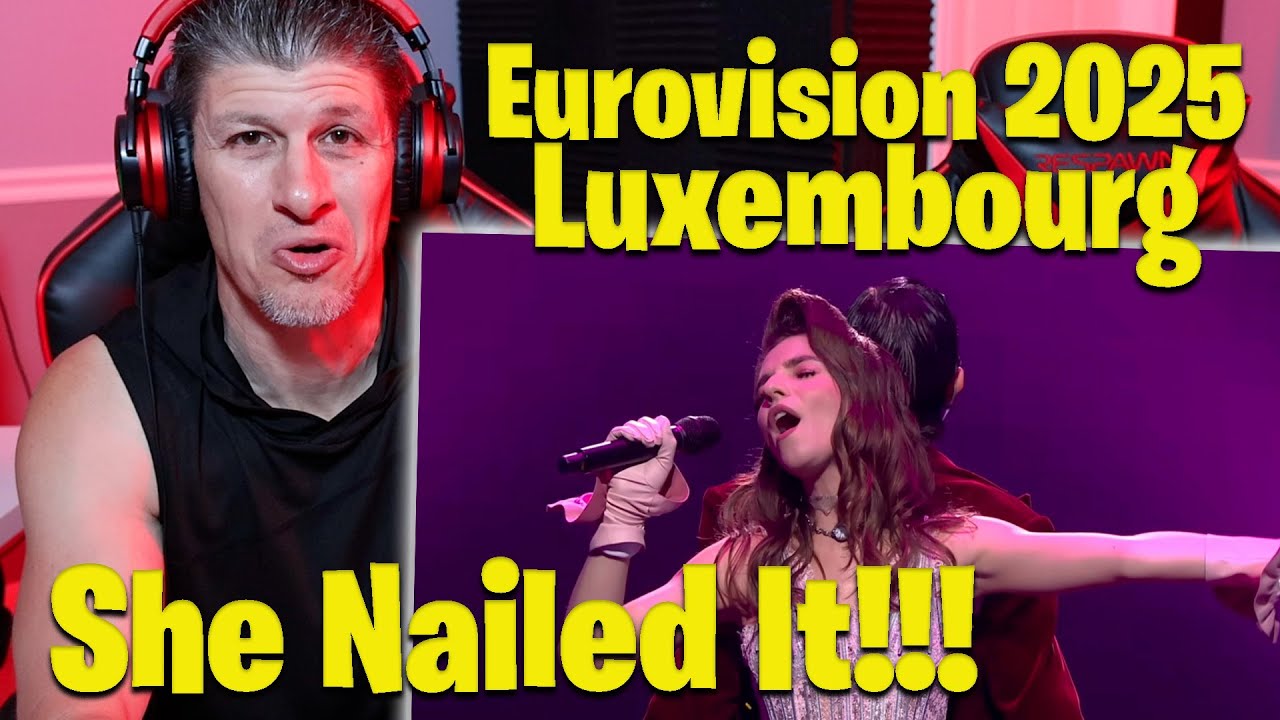 Laura Thorn - La Poupée Monte Le Son Luxembourg 🇱🇺  Official Music Video Eurovision 2025 REACTION!!!
