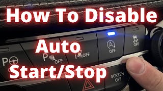 How to permanently disable auto start stop. Remove start/stop with the Autostop Eliminator.