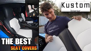 THE BEST SEAT COVERS YOU CAN GET?! (KUSTOM INTERIOR PANDA THEMED LEATHER SEAT COVERS FOR MY CAMARO)