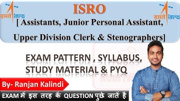 ISRO Assistants, Junior Personal Assistant, Upper Division Clerk, Stenographer | Syllabus | Yo Time