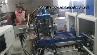 PK108-110 Fully-automatic Card Cutting And Collating Machine Tuck Box& Cellophane Wrapping Line