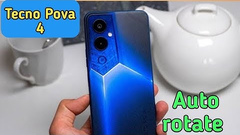 Auto Rotate Screen In Tecno Pova 4, Rotate Screen Setting In Tecno Pova 4, How To Rotate Screen In